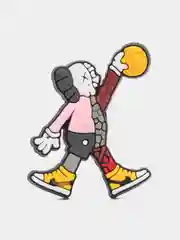 Бежевый джибитсы на обувь KAWS