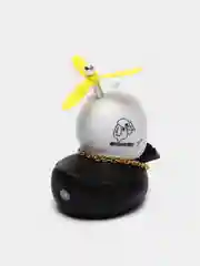 Синий игрушка "Утка в шлеме и очках", с пропеллером, в машину