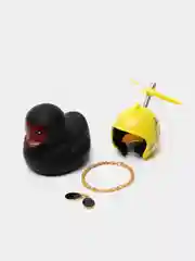 Мятный игрушка "Утка в шлеме и очках", с пропеллером, в машину