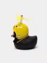 Хаки игрушка "Утка в шлеме и очках", с пропеллером, в машину
