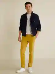 Горчичный повседневные брюки, чинос, штаны, джинсы MNG Man BORNE5 Slim Fit