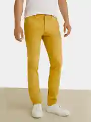 Горчичный повседневные брюки, чинос, штаны, джинсы MNG Man BORNE5 Slim Fit