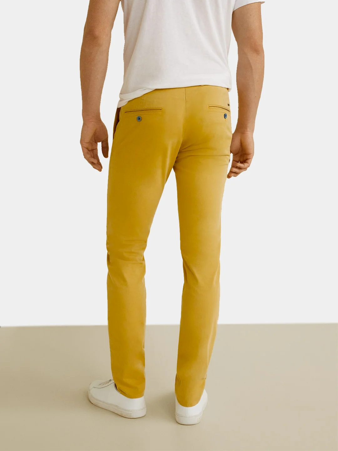 Горчичный повседневные брюки, чинос, штаны, джинсы MNG Man BORNE5 Slim Fit