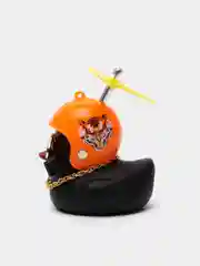 Зелёный хаки игрушка "Утка в шлеме и очках", с пропеллером, в машину