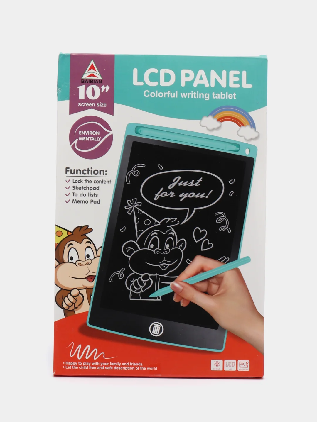 Черный планшет для рисования LED, графический, цветной