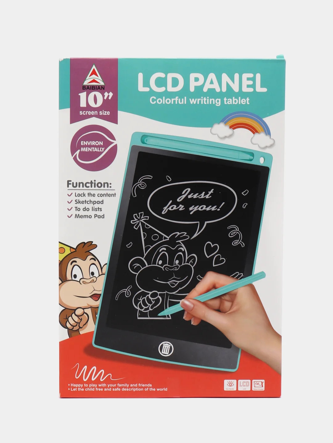 Красный планшет для рисования LED, графический, цветной