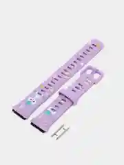 Фиолетовый ремешок для Huawei / Honor band 7 силиконовый, с принтом Найк, камуфляж