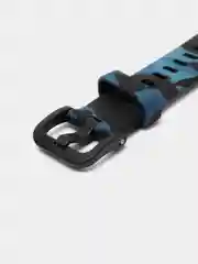 Синий ремешок для Huawei / Honor band 7 силиконовый, с принтом Найк, камуфляж