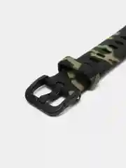Зеленый ремешок для Huawei / Honor band 7 силиконовый, с принтом Найк, камуфляж