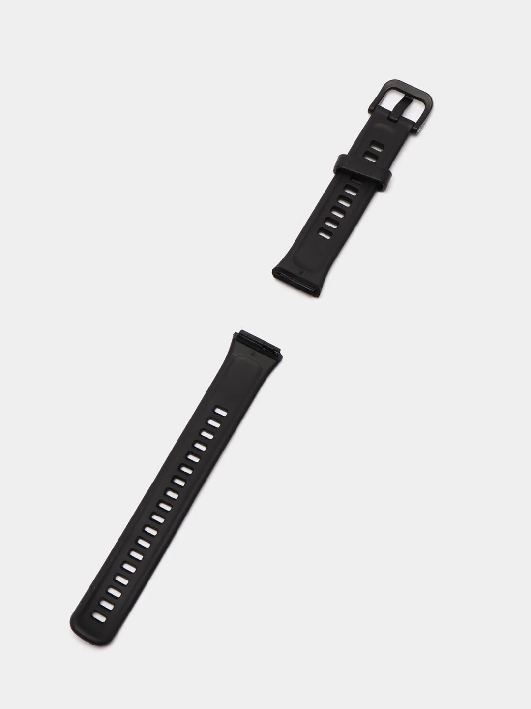 Черный ремешок для Huawei / Honor band 7 силиконовый для смарт часов  хонор банд