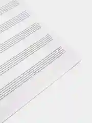 Фиолетовый тетрадь для нот / нотная, 12 листов, А4, горизонтальная, музыкальная школа