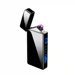 Золотой зажигалка электрическая импульсная двойная дуга с зарядкой USB