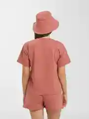 Коралловый меланж костюм спортивный женский с панамой