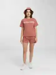 Коралловый меланж костюм спортивный женский с панамой