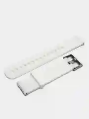 Белый ремешок для Xiaomi Amazfit Bip GTR 42 мм / GTS / Samsung Gear S2 силиконовый сяоми самсунг