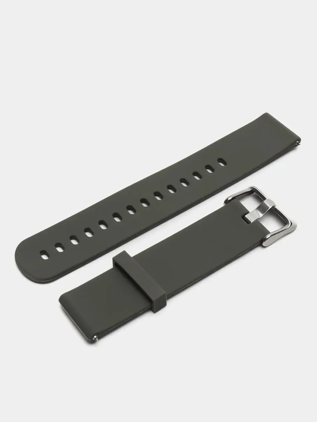 Хаки ремешок для Xiaomi Amazfit Bip GTR 42 мм / GTS / Samsung Gear S2 силиконовый сяоми самсунг