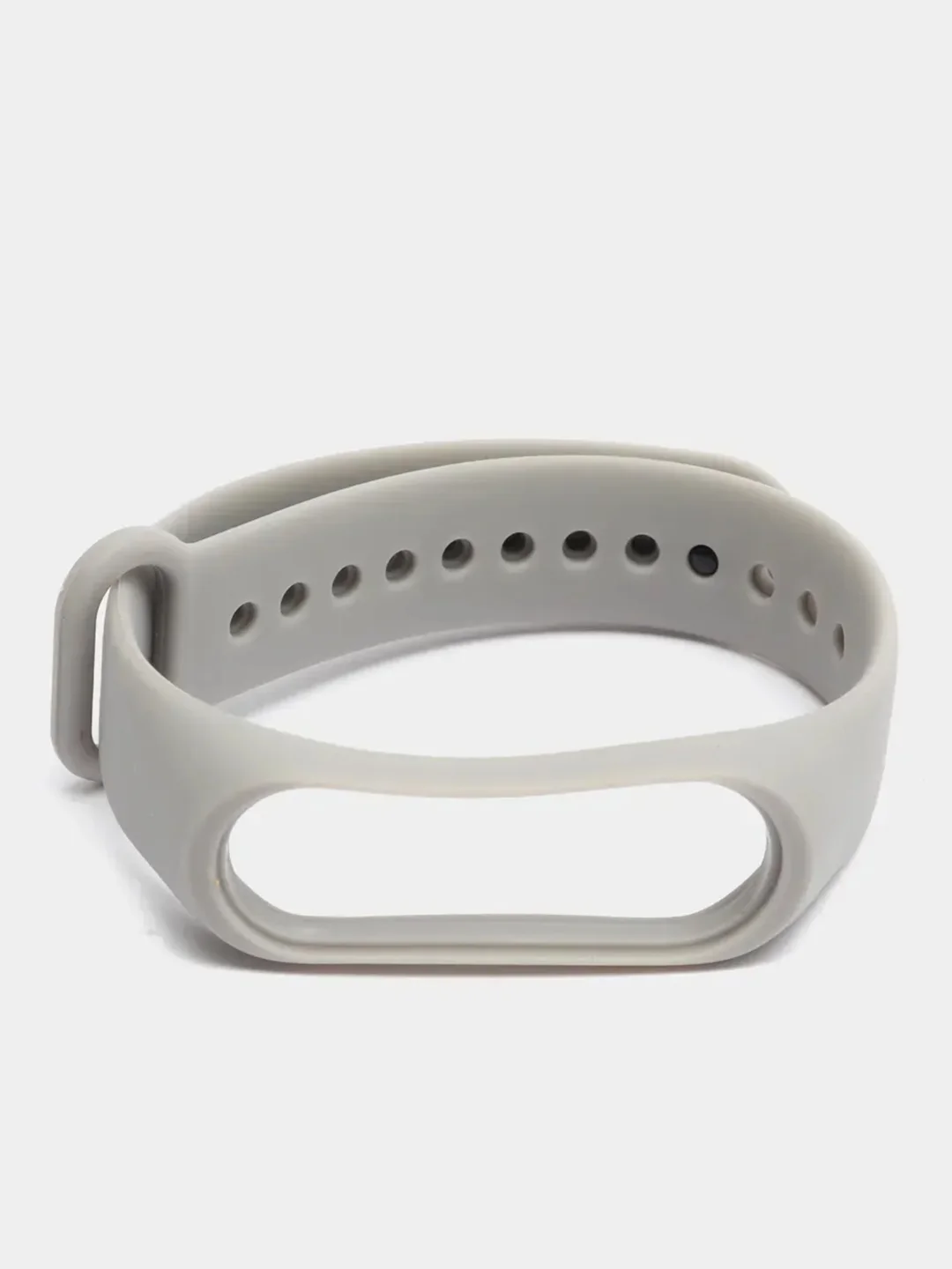 Серый силиконовый ремешок для фитнес-браслетов Xiaomi Mi Band 3/4