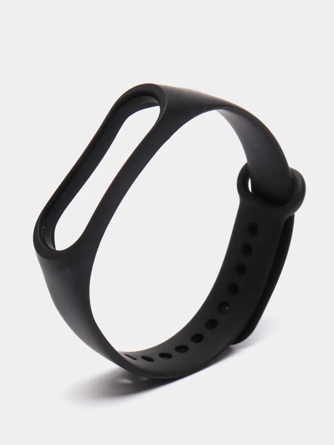 Черный силиконовый ремешок для фитнес-браслетов Xiaomi Mi Band 3/4