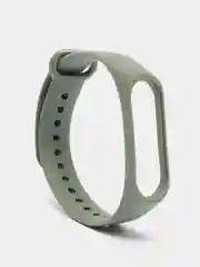 Хаки силиконовый ремешок Xiaomi Mi Band 3, Mi Band 4 (Сяоми Ми Бэнд 3, Ми Бэнд 4)