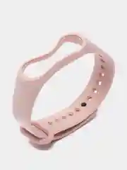 Пудровый силиконовый ремешок Xiaomi Mi Band 3, Mi Band 4 (Сяоми Ми Бэнд 3, Ми Бэнд 4)
