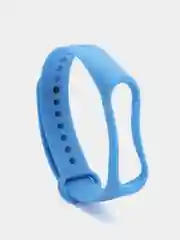 Голубой силиконовый ремешок Xiaomi Mi Band 3, Mi Band 4 (Сяоми Ми Бэнд 3, Ми Бэнд 4)