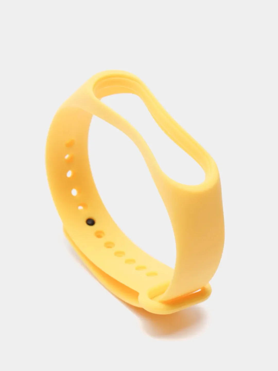 Желтый силиконовый ремешок Xiaomi Mi Band 3, Mi Band 4 (Сяоми Ми Бэнд 3, Ми Бэнд 4)