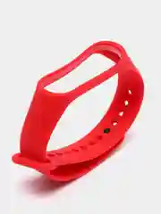 Красный силиконовый ремешок Xiaomi Mi Band 3, Mi Band 4 (Сяоми Ми Бэнд 3, Ми Бэнд 4)