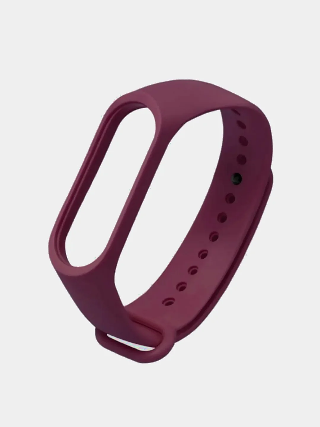 Багровый силиконовый ремешок Xiaomi Mi Band 3, Mi Band 4 (Сяоми Ми Бэнд 3, Ми Бэнд 4)