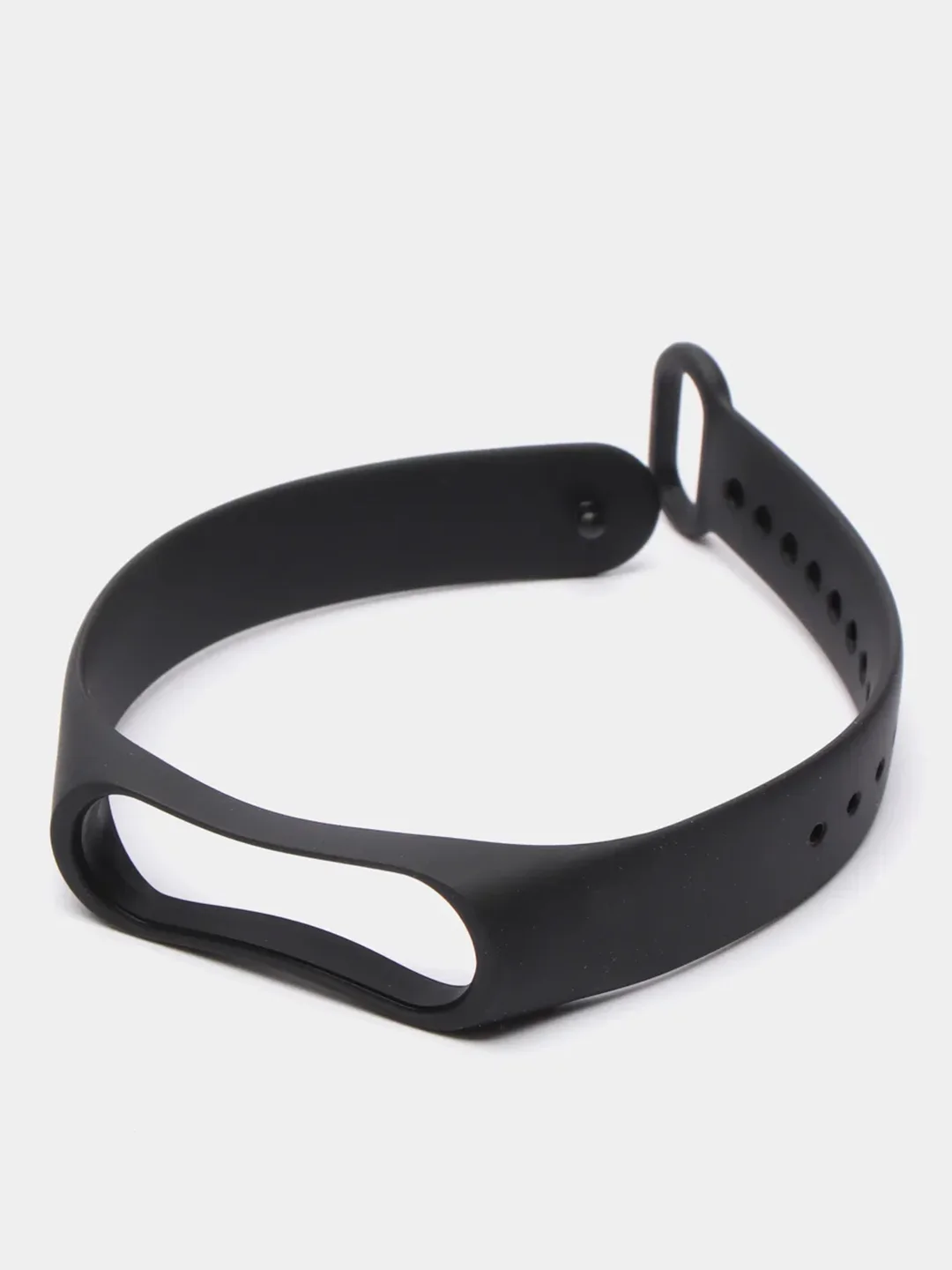 Черный силиконовый ремешок Xiaomi Mi Band 3, Mi Band 4 (Сяоми Ми Бэнд 3, Ми Бэнд 4)