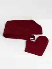 Бордовый набор для сауны махровый женский, разные цвета, (3 предмета) размер S-L(42-50)