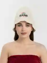 Красный шапка для бани с вышивкой, 3 варианта