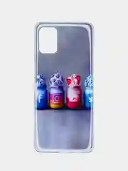 Серебряный чехол Samsung Galaxy A31, Самсунг Галакси А31 с рисунком
