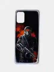 Оранжевый чехол Samsung Galaxy A31, Самсунг Галакси А31 с рисунком