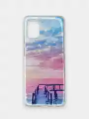 Кремовый чехол Samsung Galaxy A31, Самсунг Галакси А31 с рисунком