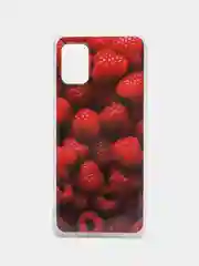 Тёмно-бордовый чехол Samsung Galaxy A31, Самсунг Галакси А31 с рисунком