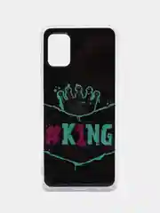 Тёмно-зелёный чехол Samsung Galaxy A31, Самсунг Галакси А31 с рисунком