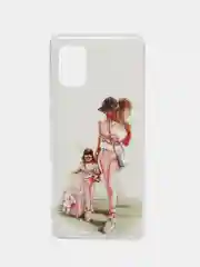 Бежевый меланж чехол Samsung Galaxy A31, Самсунг Галакси А31 с рисунком