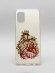 Серебряный чехол Samsung Galaxy A31, Самсунг Галакси А31 с рисунком