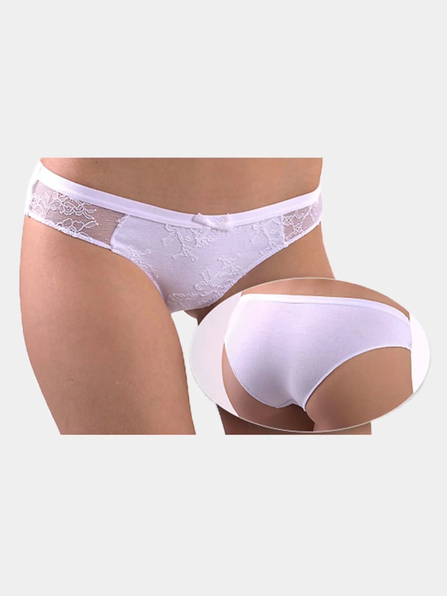 Белый трусики Vis-A-Vis DS1095