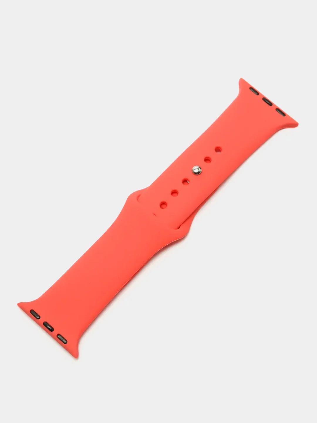 Кораллово-розовый ремешок для Apple Watch, силиконовый