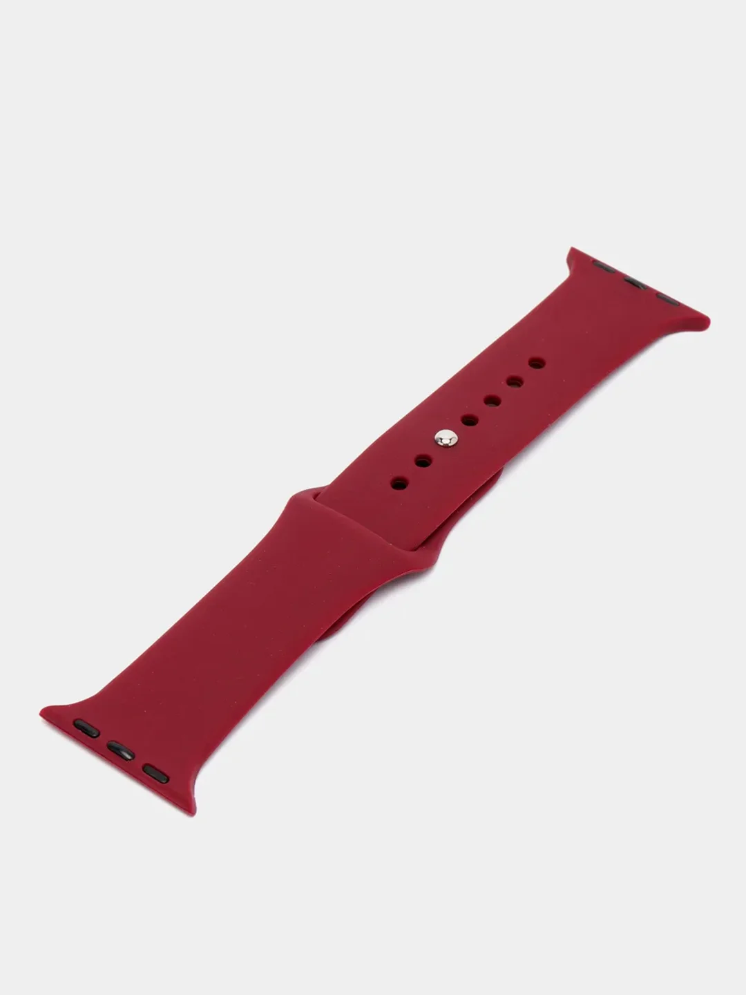 Багровый ремешок для Apple Watch, силиконовый