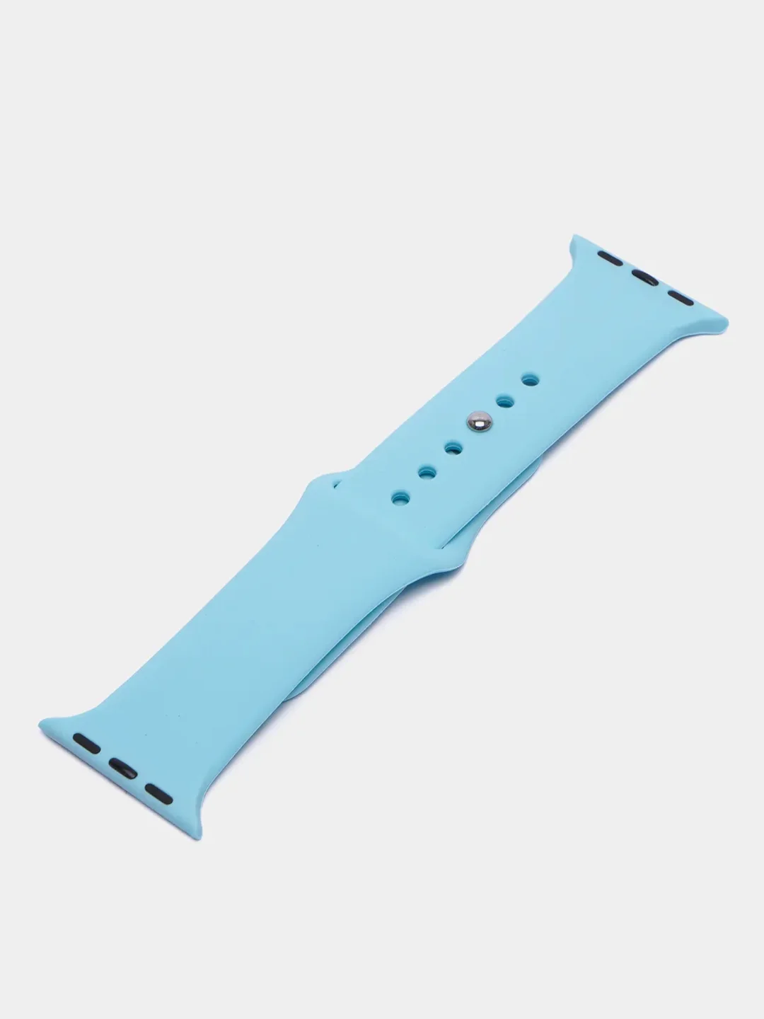 Серебряный ремешок для Apple Watch, силиконовый