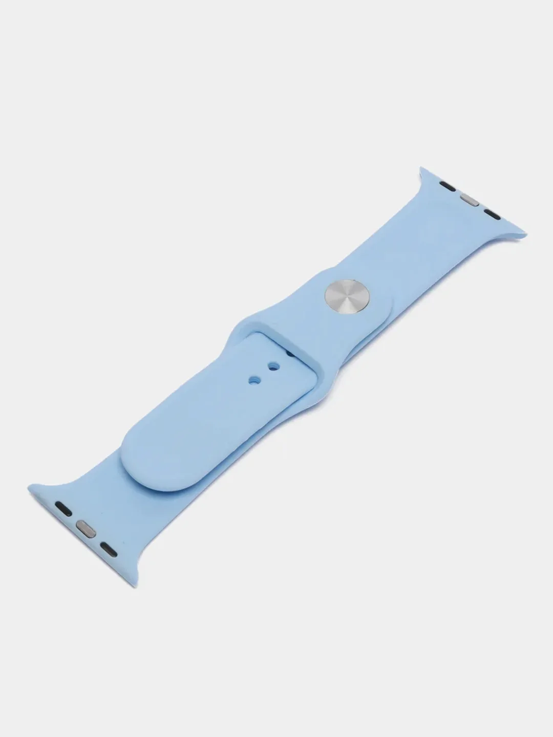 Небесно-голубой ремешок для Apple Watch, силиконовый