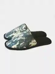 Серый тапочки домашние мужские с закрытым носом