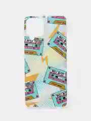 Светло-жёлтый чехол Samsung Galaxy A22, M22, M32, Самсунг Галакси А22, М22, М32 силиконовый с рисунком