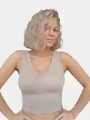 Хаки топ женский базовый