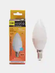 Лампа светодиодная Ecola (0% коэф. пульсации) 7W E14 Свеча 2700К (теплый)