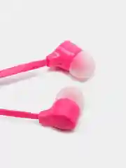 Розовый наушники внутриканальные Perfeo, с микрофоном HANDY, 10 цветов