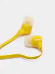 Желтый наушники внутриканальные Perfeo, с микрофоном HANDY, 10 цветов