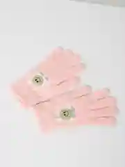 Розовый детские демисезонные перчатки